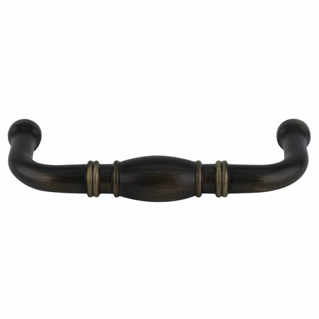 AMEROCK Cabinet Barrel Pull For Kitchen And Bathroom Hardware 3 in. Center to Center Roman Bronze BP53013RB
